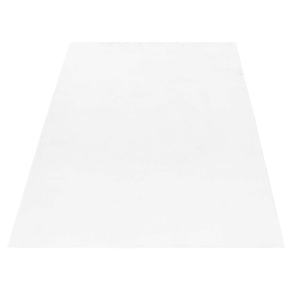 Teresa Hoogpolig Fluffy Wit vloerkleed -