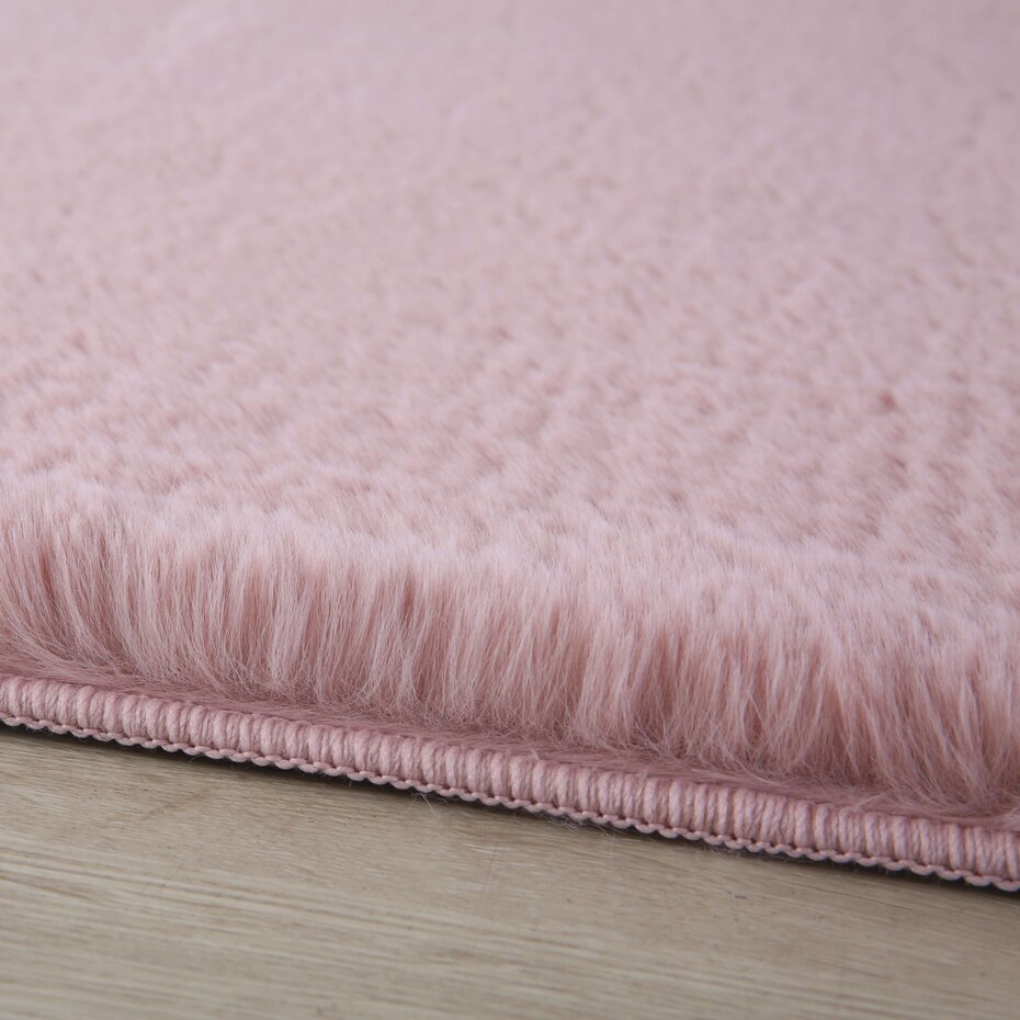 Teresa Hoogpolig Fluffy Roze vloerkleed - Teresa Hoogpolig Fluffy Roze vloerkleed -