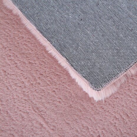 Teresa Hoogpolig Fluffy Roze vloerkleed -