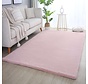 Teresa Hoogpolig Fluffy Roze vloerkleed -