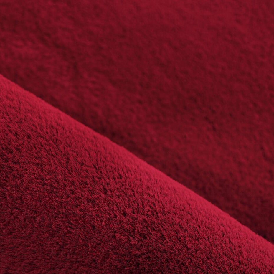 Teresa Hoogpolig Fluffy Rood vloerkleed -