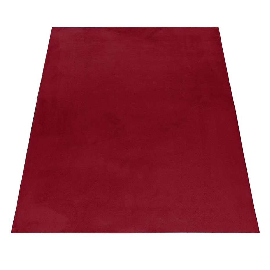 Teresa Hoogpolig Fluffy Rood vloerkleed -