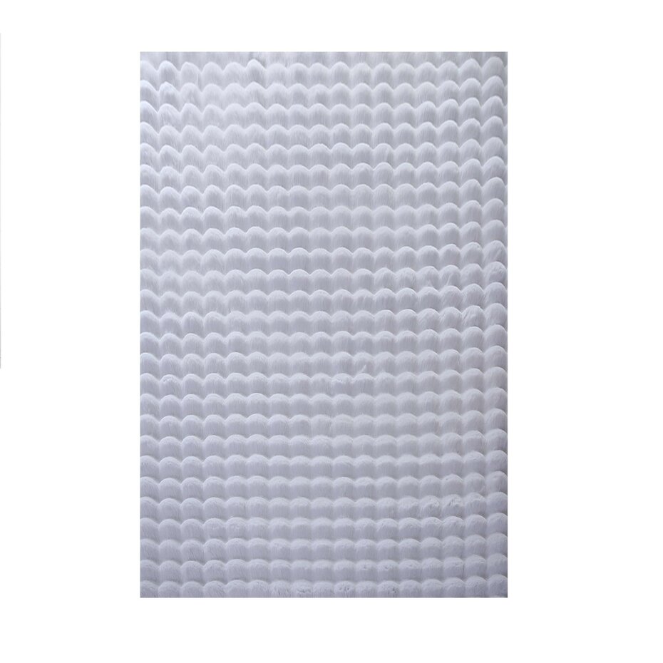 Felicia Hoogpolig Fluffy Zilver vloerkleed - 3D Design