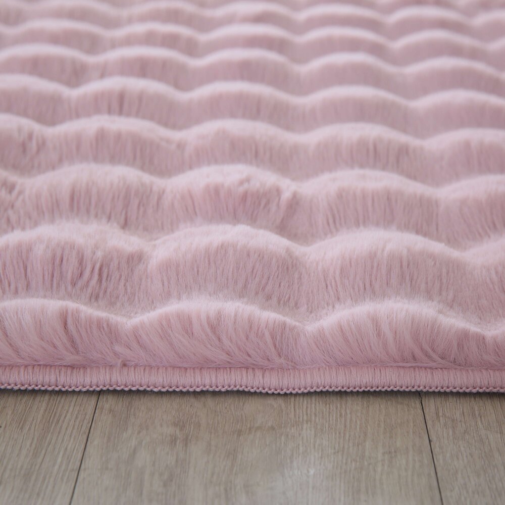 FELICIA HOOGPOLIG FLUFFY ROZE VLOERKLEED 3D DESIGN