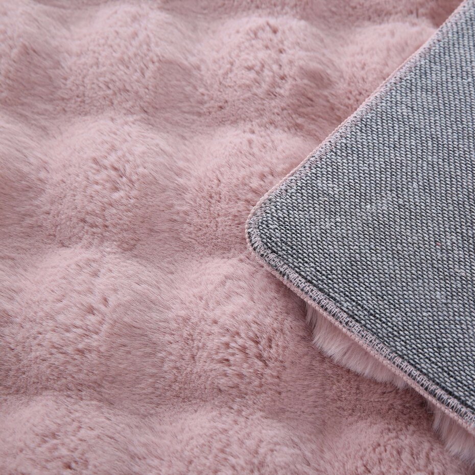 Felicia Hoogpolig Fluffy Roze vloerkleed - 3D Design