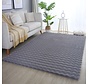 Felicia Hoogpolig Fluffy Grijs vloerkleed - 3D Design