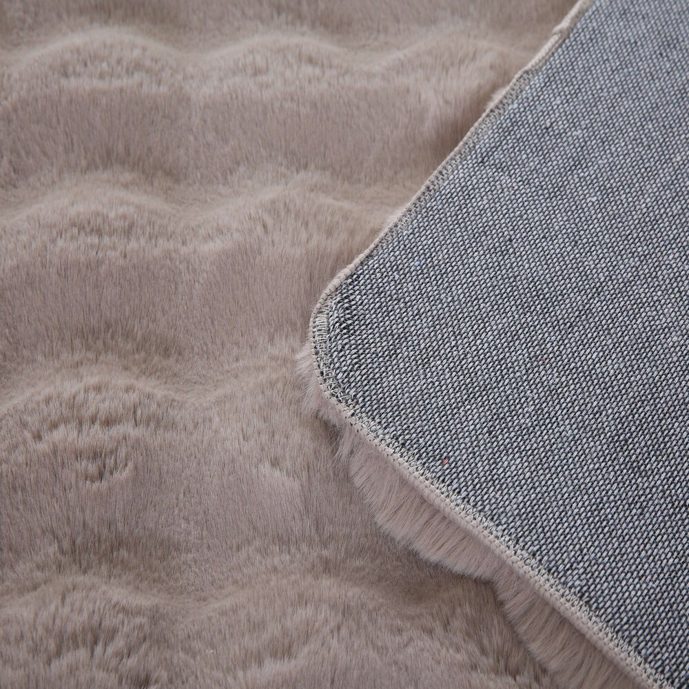 Felicia Hoogpolig Fluffy Beige vloerkleed - 3D Design Felicia Hoogpolig Fluffy Beige vloerkleed - 3D Design