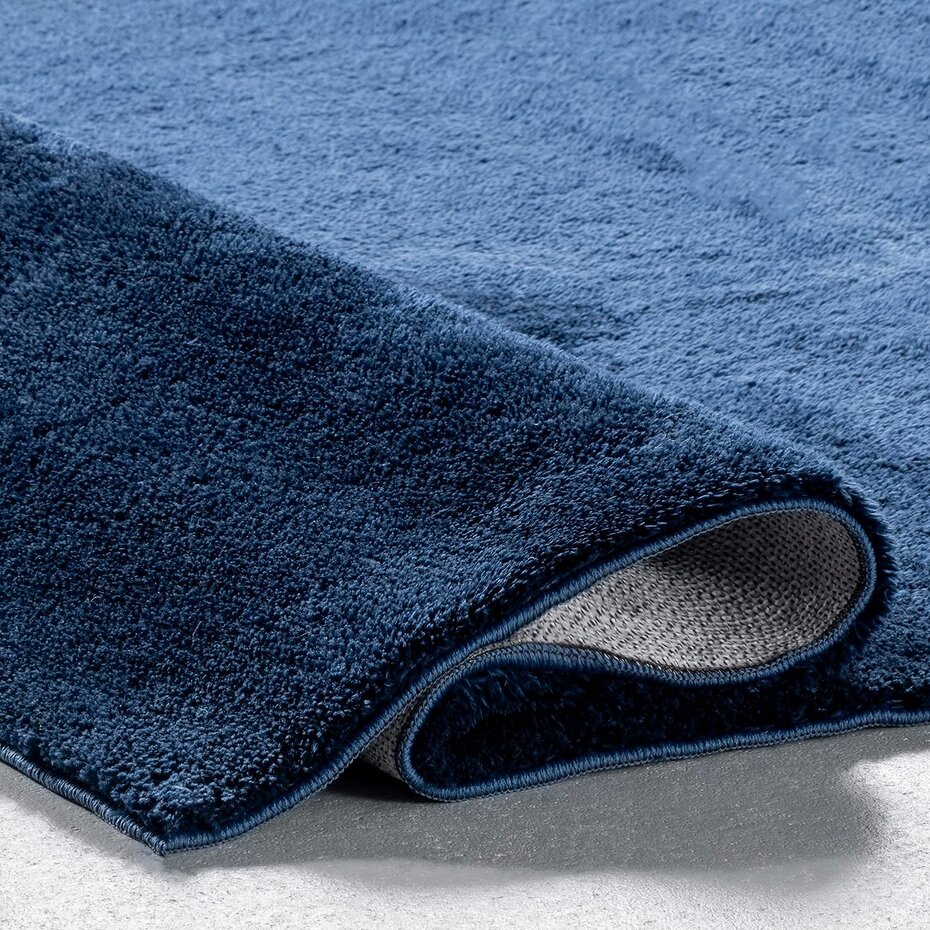 Wasbaar vloerkleed - Solid Donkerblauw / Navy Wasbaar vloerkleed - Solid Donkerblauw / Navy