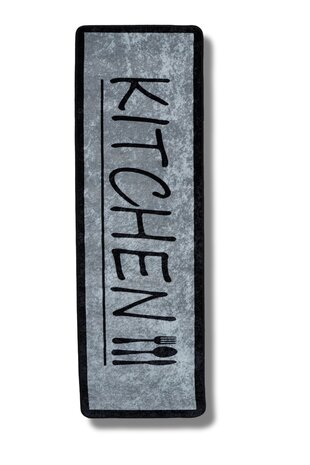 Kitchen 60X180 Cm Keuken Loper - Grijs - Wasbaar