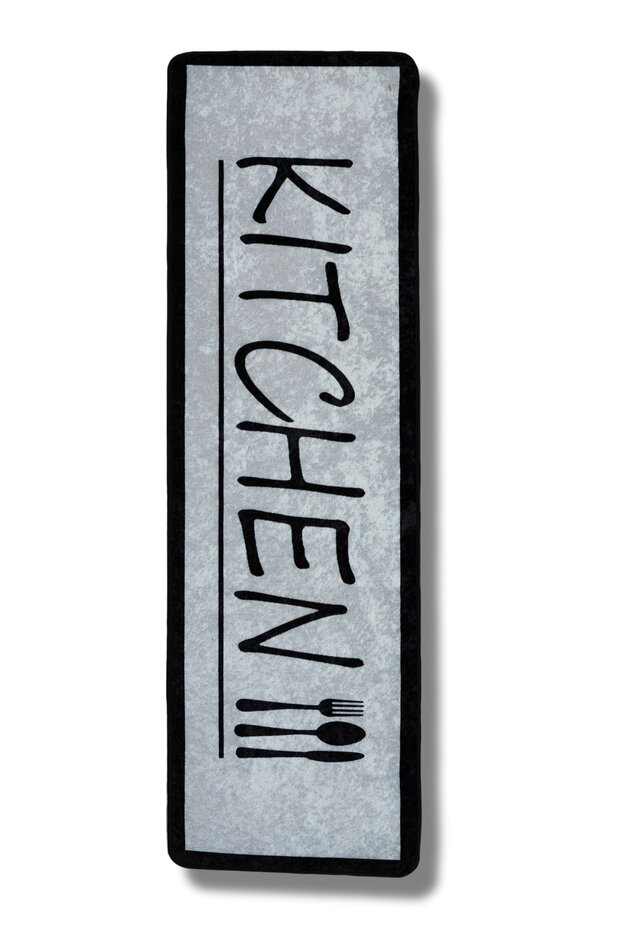 Kitchen 60X180 Cm Keuken Loper - Lichtgrijs - Wasbaar