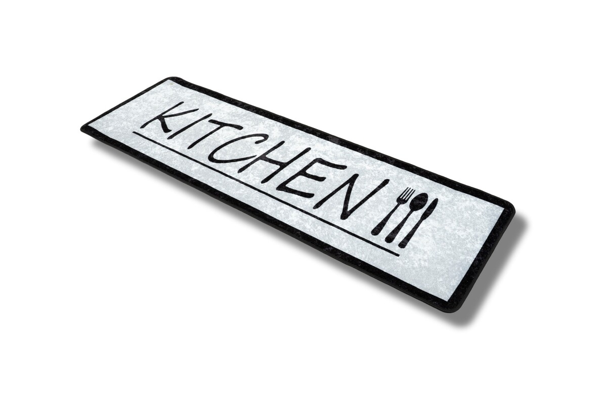 Kitchen 60X180 Cm Keuken Loper - Lichtgrijs - Wasbaar
