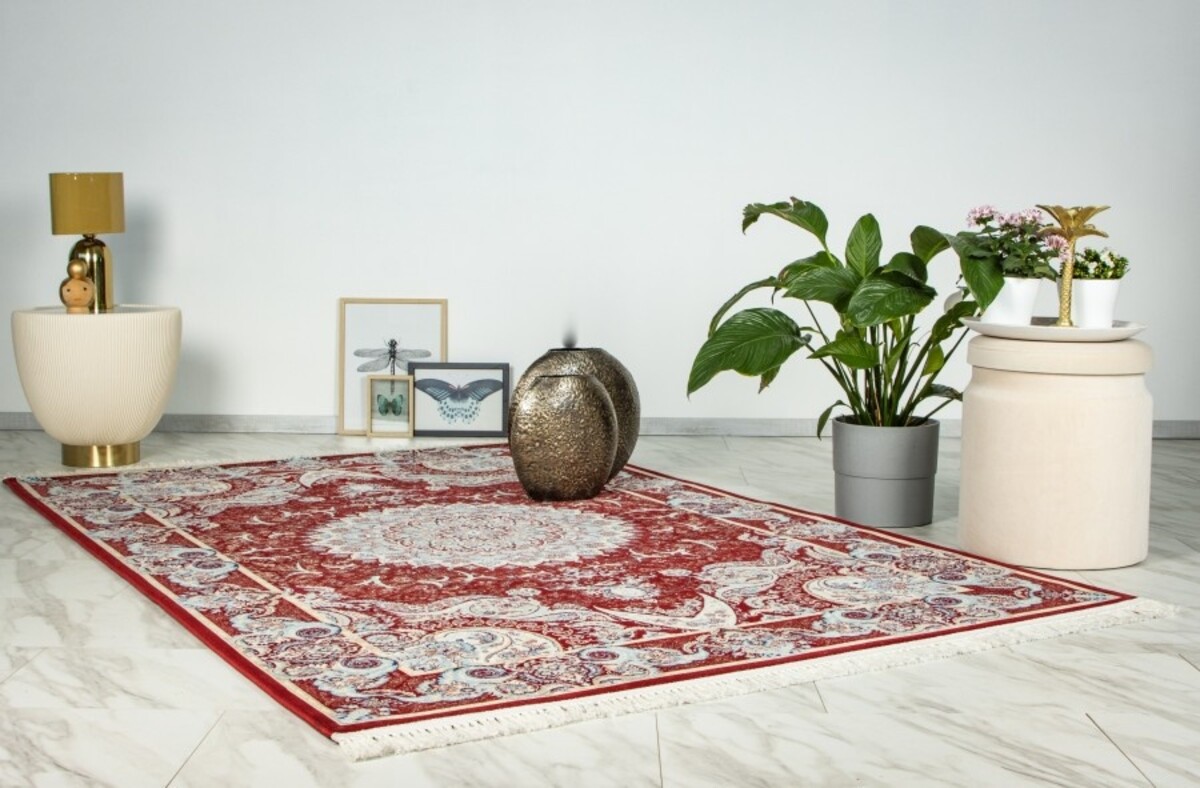 Darius vloerkleed - Medaillon Oosters Klassiek Perzisch Design - Rood