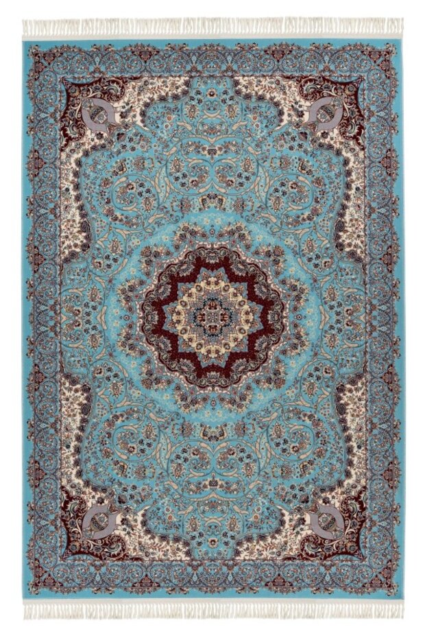 Darius vloerkleed - Medaillon Oosters Klassiek Perzisch Design - Blauw