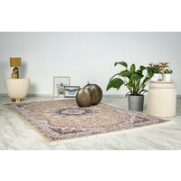 DARIUS VLOERKLEED MEDAILLON OOSTERS KLASSIEK PERZISCH DESIGN - BEIGE