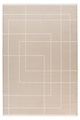 Claire vloerkleed - Japandi Stijl Geblokt En Gestreept Modern - Beige
