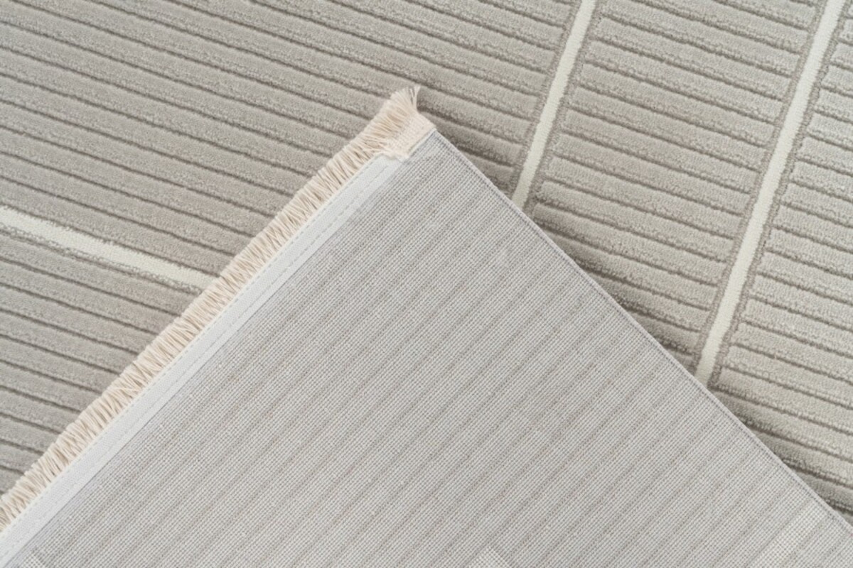 Claire vloerkleed - Japandi Stijl Geblokt En Gestreept Modern - Grijs Claire vloerkleed - Japandi Stijl Geblokt En Gestreept Modern - Grijs