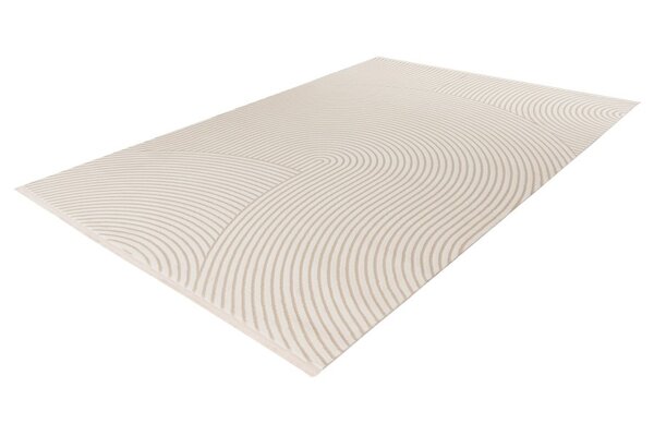 Claire vloerkleed - Japandi Stijl Halve Cirkels Modern - Crème