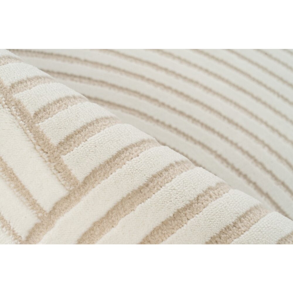 CLAIRE VLOERKLEED JAPANDI STIJL HALVE CIRKELS MODERN - CREME