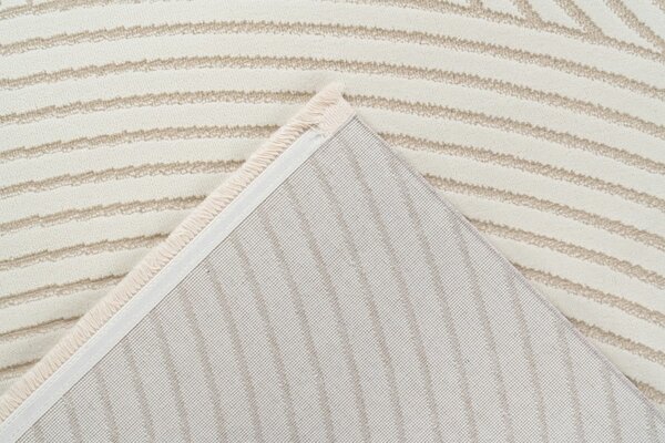 Claire vloerkleed - Japandi Stijl Halve Cirkels Modern - Crème