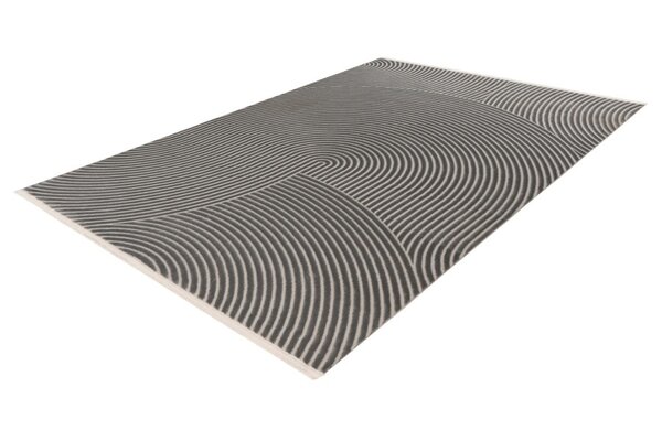 Claire vloerkleed - Japandi Stijl Halve Cirkels Modern - Grijs