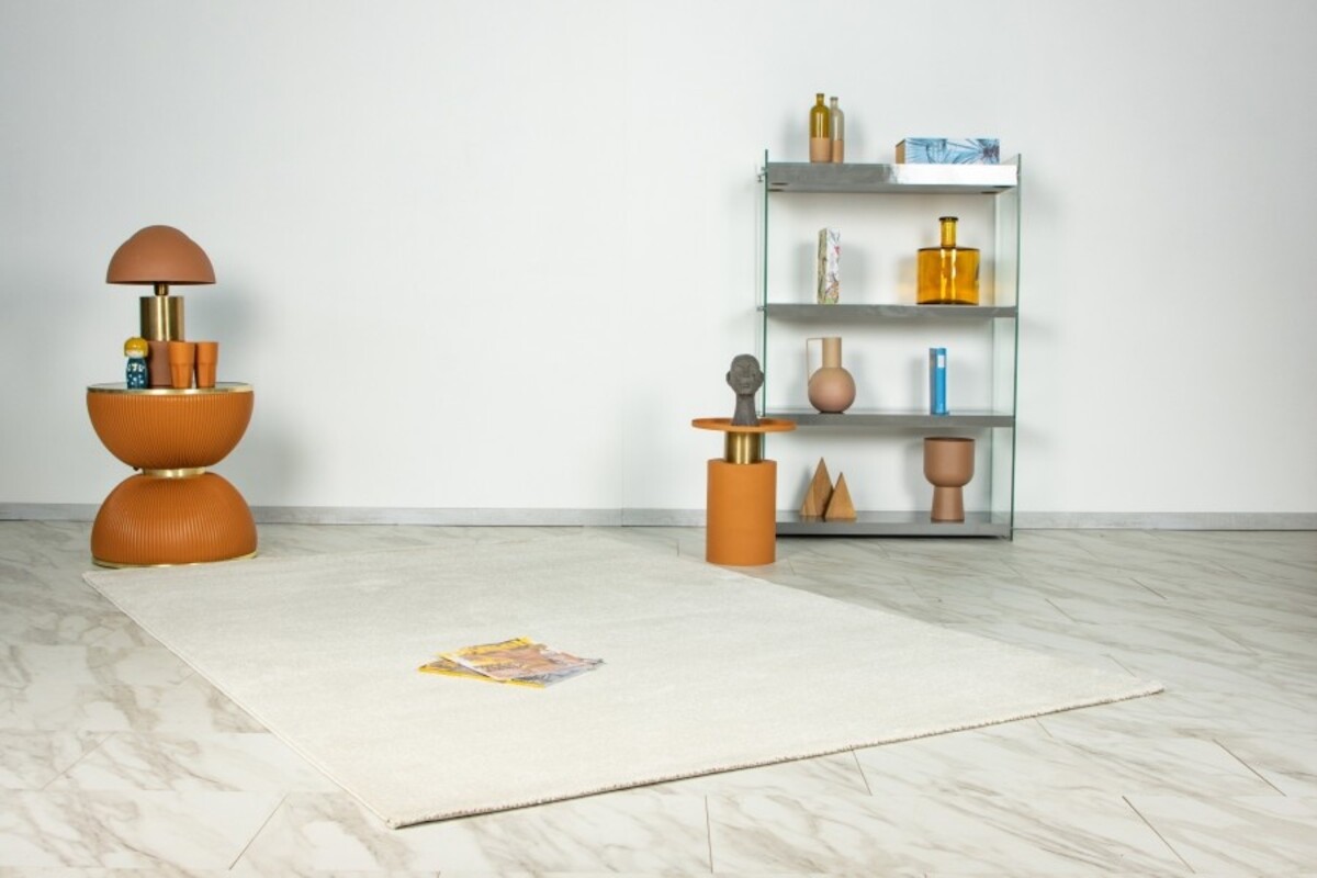 Romanica vloerkleed - Effen Modern - Crème