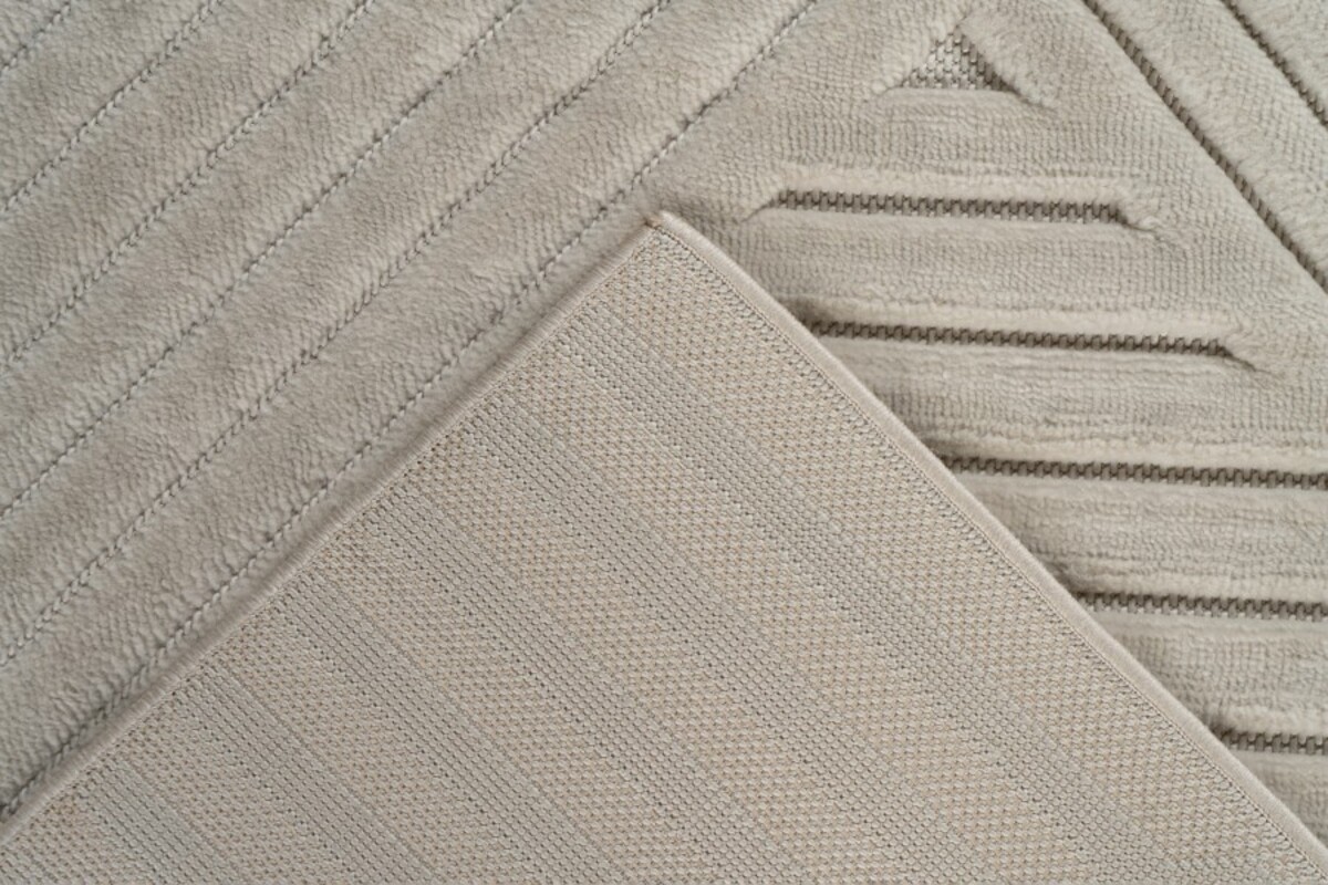 Justina vloerkleed - Japandi Stijl Voor Binnen & Buiten Modern - Crème Justina vloerkleed - Japandi Stijl Voor Binnen & Buiten Modern - Crème