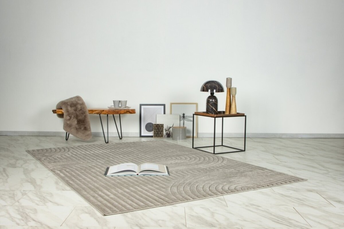 Justina vloerkleed - Japandi Stijl Voor Binnen & Buiten Modern - Grijs