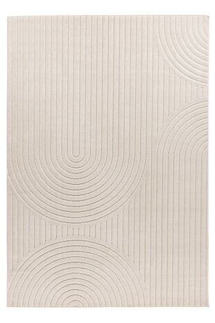 Justina vloerkleed - Japandi Stijl Voor Binnen & Buiten Modern - Crème