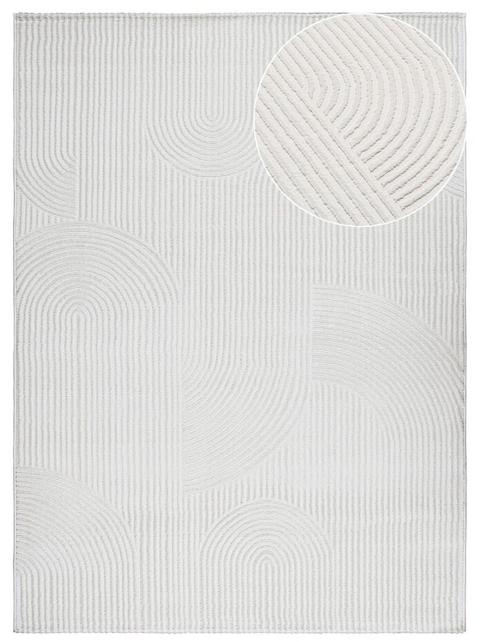 Nara Modern Japandi Stijl vloerkleed - Crème Nara Modern Japandi Stijl vloerkleed - Crème