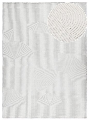 Nara Modern Japandi Stijl vloerkleed - Crème