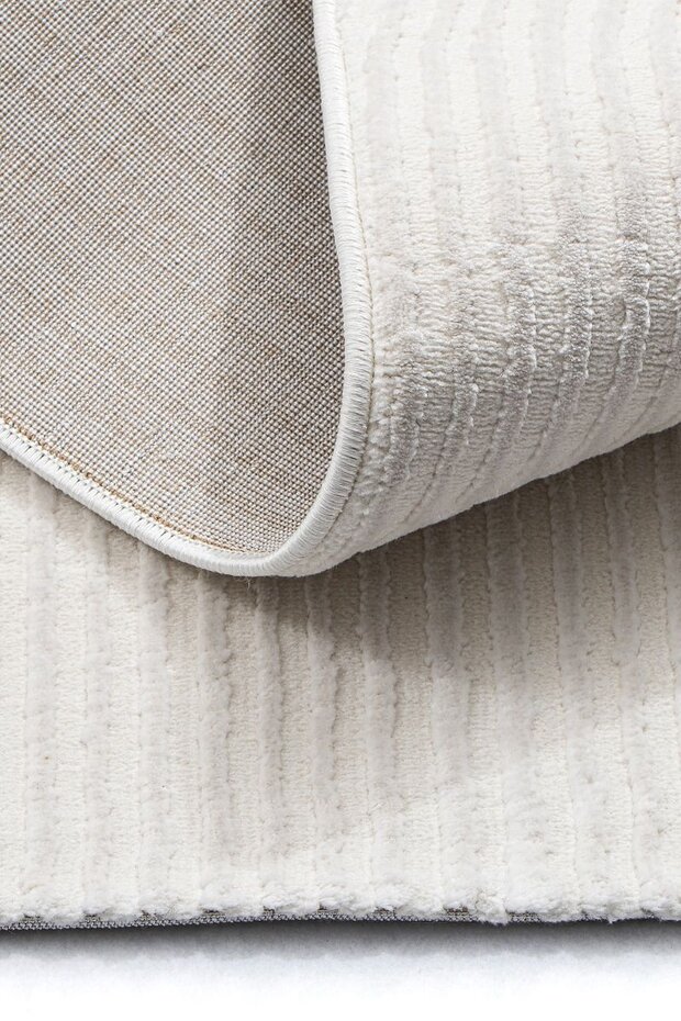 Nara Modern Japandi Stijl vloerkleed - Crème Nara Modern Japandi Stijl vloerkleed - Crème