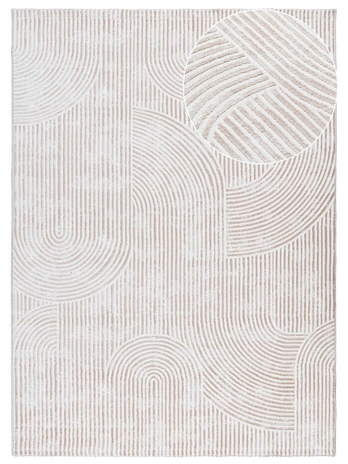 Nara Modern Japandi Stijl vloerkleed - Beige Nara Modern Japandi Stijl vloerkleed - Beige