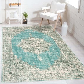Vintage vloerkleed - Burano Mintgroen