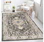 Burano vloerkleed - Medaillon Vintage - Grijs - Taupe