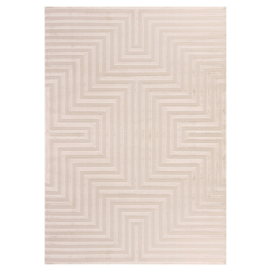 Cara vloerkleed - Labyrinth Modern Japandi - Beige