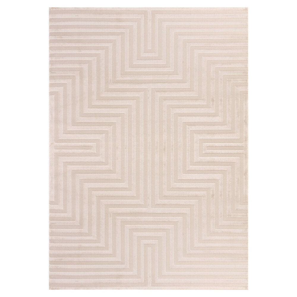 Cara vloerkleed - Labyrinth Modern Japandi - Beige