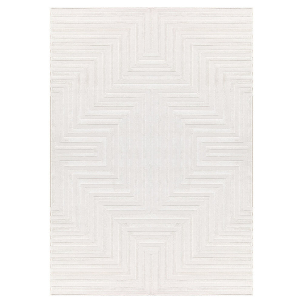 Cara vloerkleed - Labyrinth Modern Japandi - Crème