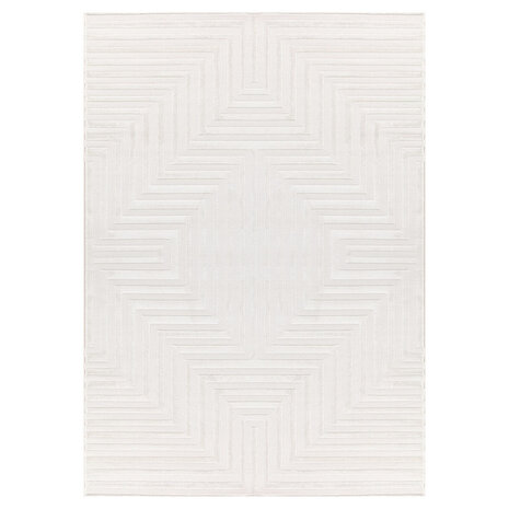 Cara vloerkleed - Labyrinth Modern Japandi - Crème