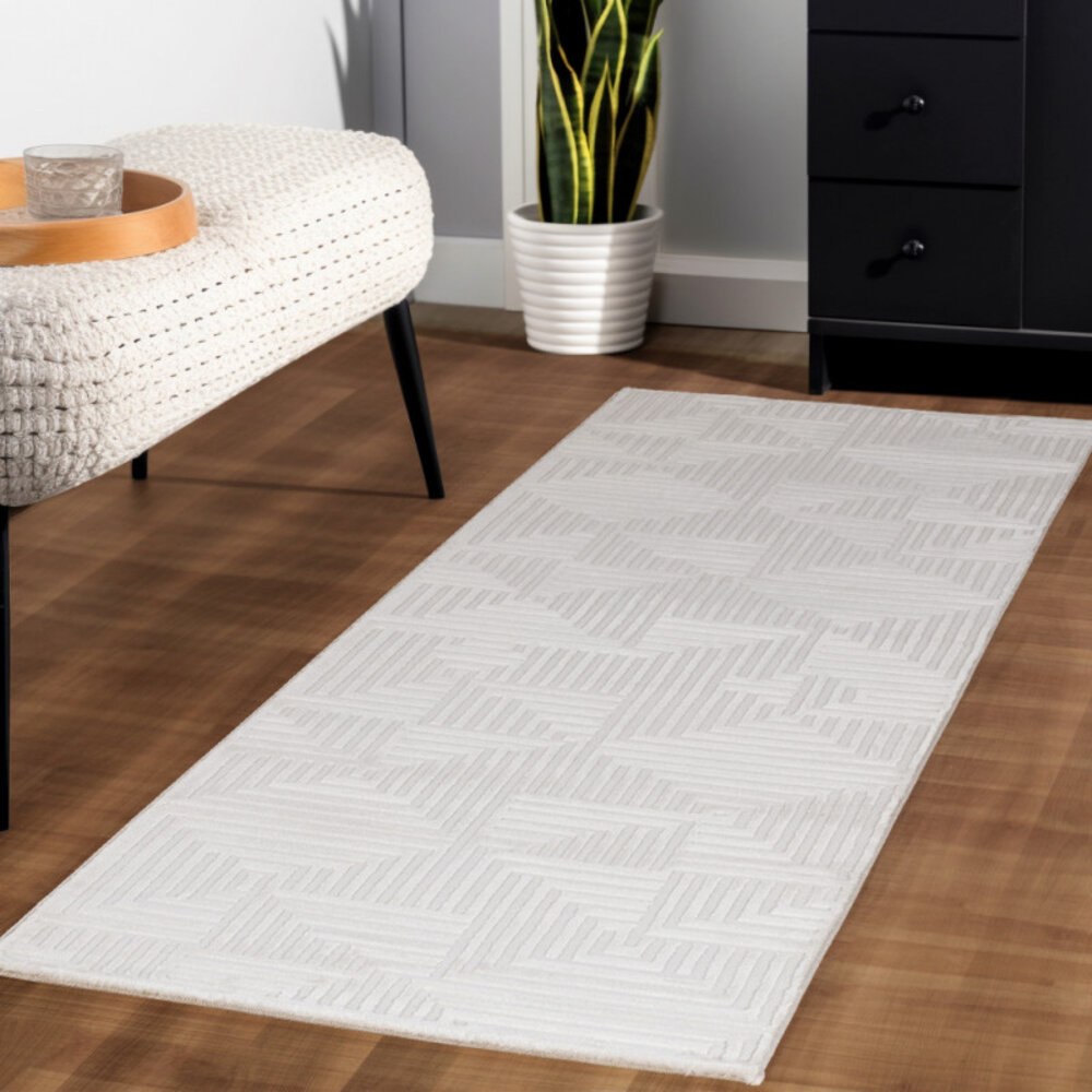 Cara vloerkleed - Cubico Modern Japandi - Crème Cara vloerkleed - Cubico Modern Japandi - Crème