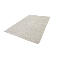 RATI VLOERKLEED HANDGEWEVEN WOL GEVLOCHTEN MODERN - BEIGE / TAUPE