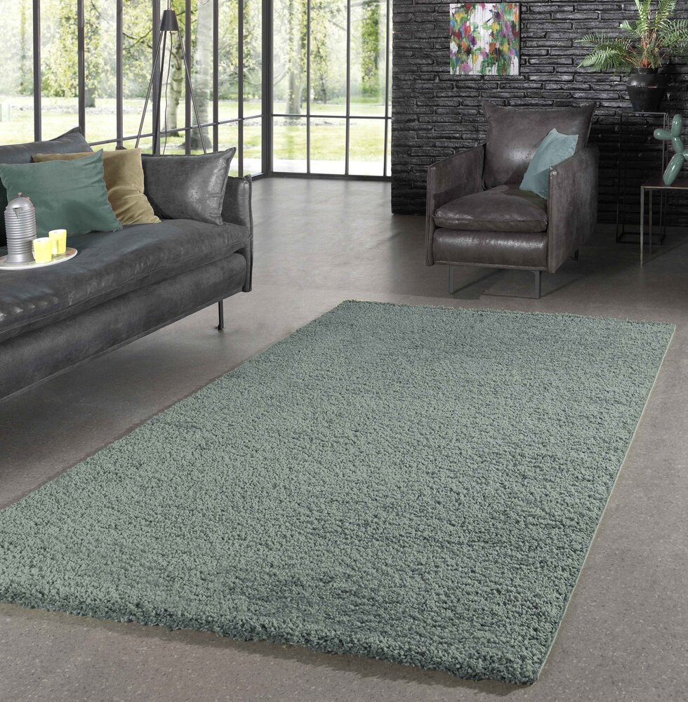 Hoogpolig vloerkleed - Candy Shaggy Pastel Groen