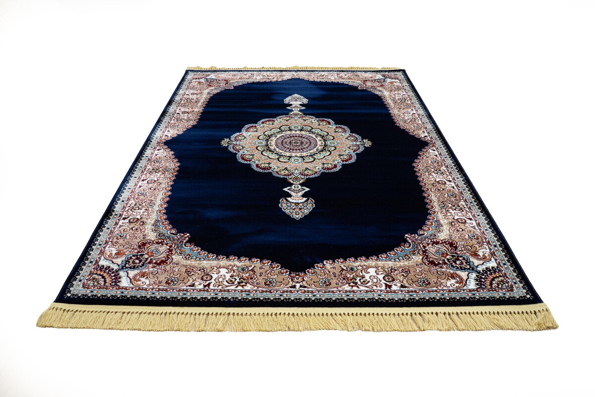 Isfahan vloerkleed - Oosters Medaillon Klassiek - Blauw