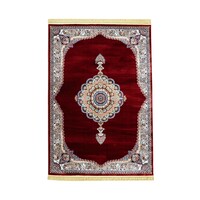 ISFAHAN VLOERKLEED OOSTERS MEDAILLON KLASSIEK - ROOD