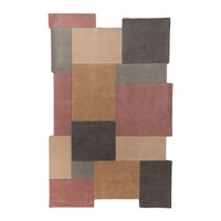 flycarpets ABSTRACT VLOERKLEED Stracto Collage - Organische Vorm MODERN - ROZE / BEIGE