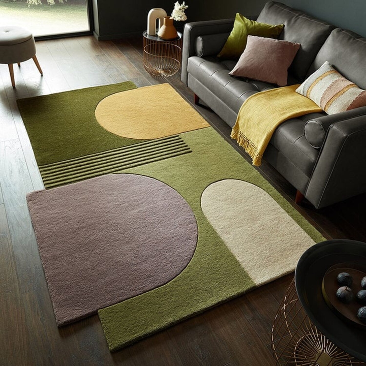 Extra Grote Gebied Tapijten Woonkamer Tapijt Antislip Woondecoratie Tapijt abstract groen goud 170 x 240 cm