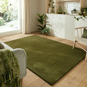 flycarpets TUSCANY VLOERKLEED WOL - EFFEN - KADER MODERN - OLIJFGROEN