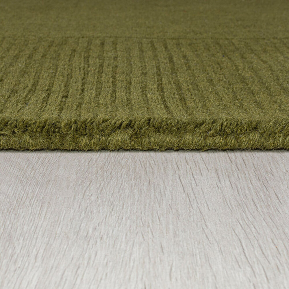 flycarpets TUSCANY VLOERKLEED WOL - EFFEN - KADER MODERN - OLIJFGROEN