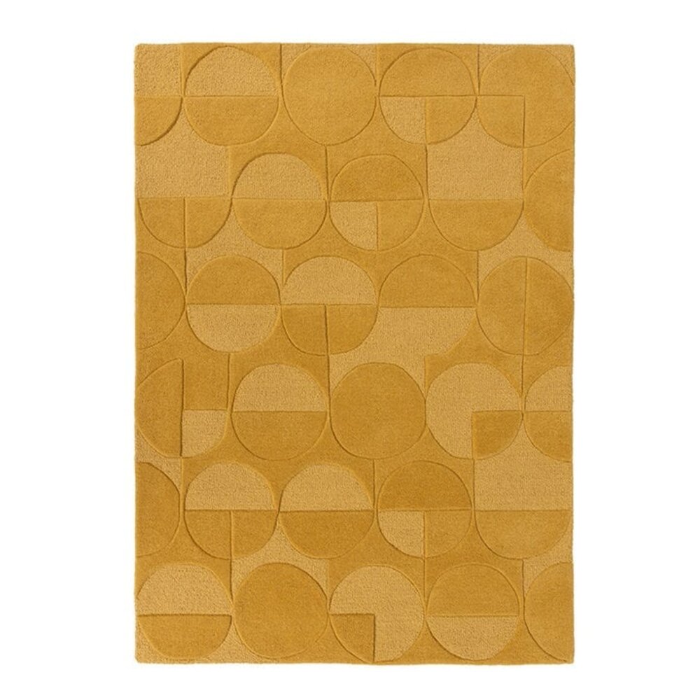 Modern Wollen vloerkleed - Gigi Okergeel Modern Wollen vloerkleed - Gigi Okergeel