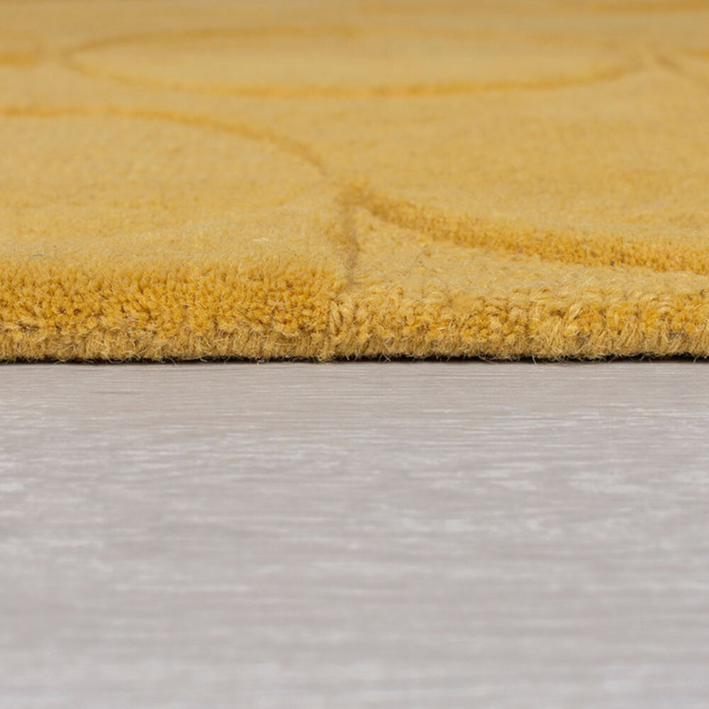 Modern Wollen vloerkleed - Gigi Okergeel Modern Wollen vloerkleed - Gigi Okergeel