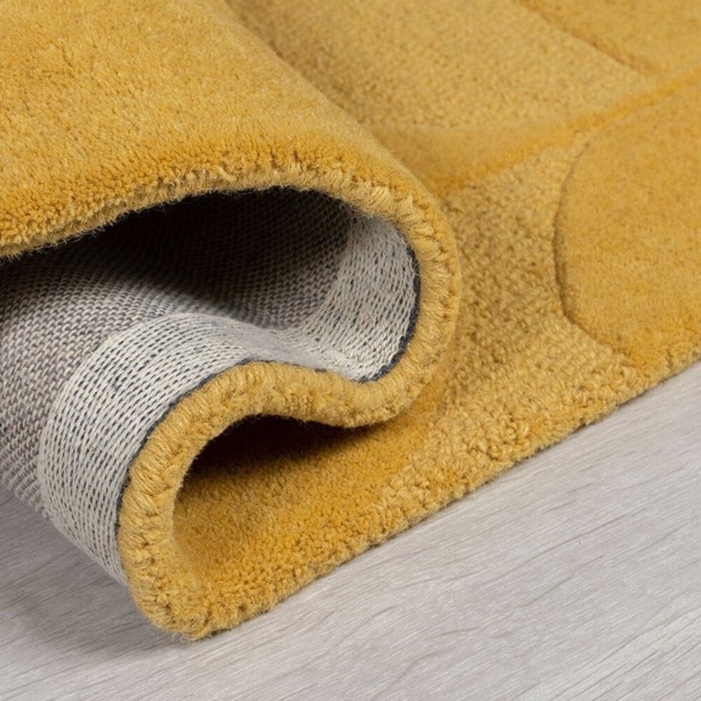 Modern Wollen vloerkleed - Gigi Okergeel Modern Wollen vloerkleed - Gigi Okergeel